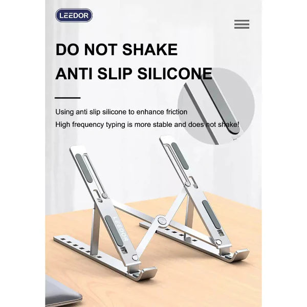 LD-N3 , LEEDOR COMPUTER STAND ALUMINUM ALLOY , SILVER LD-N3 , LEEDOR COMPUTER STAND ALUMINUM ALLOY , SILVER